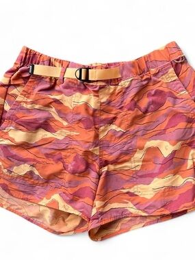 REI Women's Orange and Pink Patterned Athletic Shorts